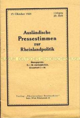 Presseübersicht zur Räumung des Rheinlandes