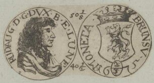 Bildnis von Rudolph August, Herzog von Braunschweig-Lüneburg