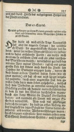 Das 27. Capitel. Er wird gefangen/ ...