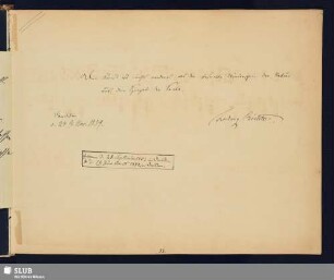 Richter, Ludwig; 1854 [Texteintrag]
