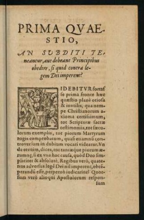 1-31, Prima Quaestio
