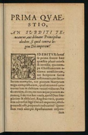 1-31, Prima Quaestio