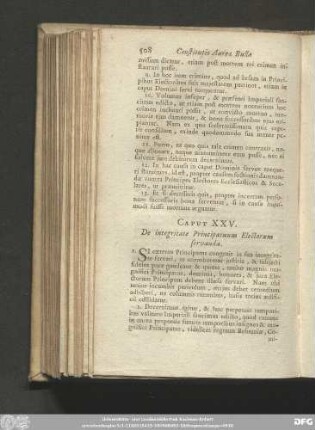 Caput XXV. De integritate Principatuum Electorum servanda.