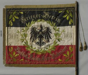 Fahne des Krieger Verein Buchholz, Boddin, Klein-Woltersdorf 1902-1910