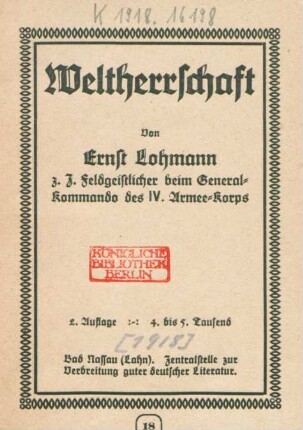 Weltherrschaft