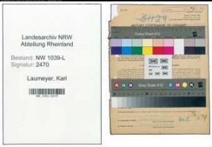 Entnazifizierung Karl Laumeyer , geb. 12.11.1904 (Schneider)