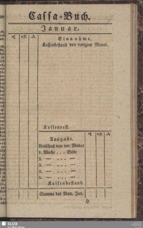 Cassa-Buch