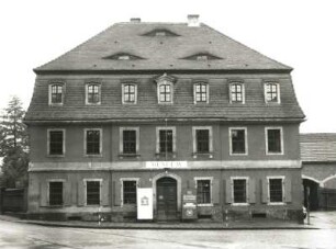 Dippoldiswalde, Freiberger Straße 18. Lohgerber- und Stadtmuseum (ehemalige Lohgerberei; um 1750). Straßenfront