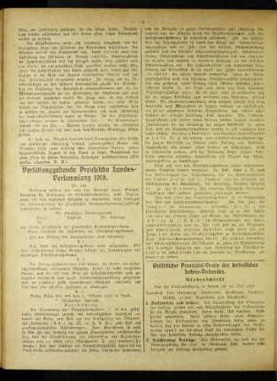 Verfassungsgebende Preußische Landes-Versammlung 1919