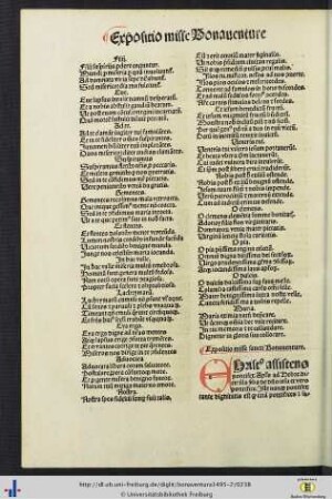 Expositio misse sancti Bonaventure