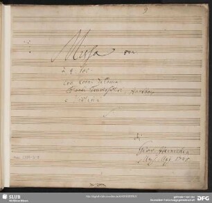 Masses - Mus.2398-D-9 : V (4), Coro, bc - D; SeiH 4