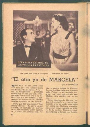 "El otro yo de Marcela" : Otra pieza teatral de éxito va a la pantalla