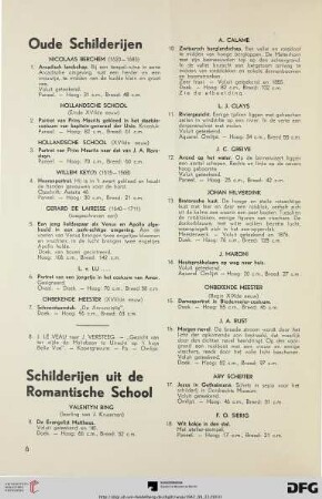 Oude Schilderijen (Nr. 1-8)