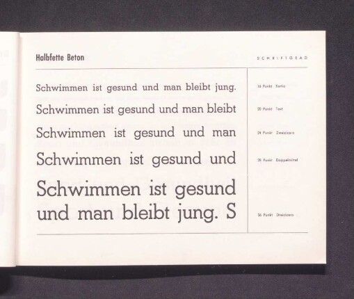 Halbfette Beton
