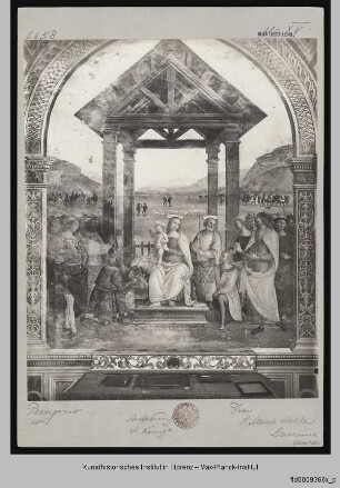 Kapellendekoration mit Anbetung des Kindes : Anbetung des Kindes