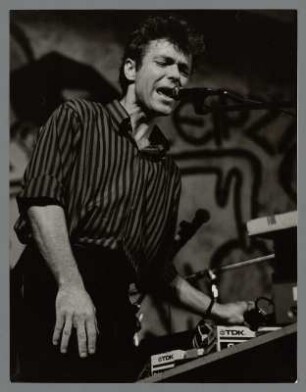 Christoph Anders : Portrait des Saxophonisten Christoph Anders mit der Band Cassiberbei in der Kongresshalle bei den 9. Leipziger Jazztagen 1984