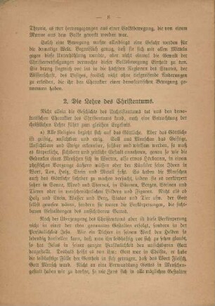 2. Die Lehre des Christentums