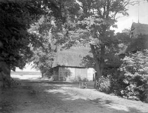 Blick auf einen Bauernhof