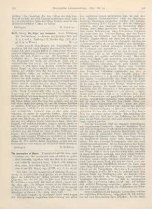 507-509 [Rezension] Charles, R. H. (Hrsg.), The Assumption of Moses