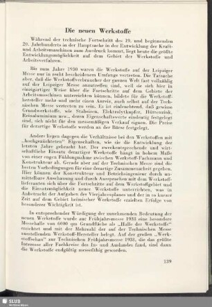 Die neuen Werkstoffe