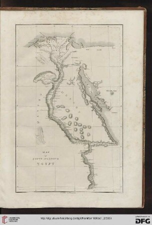 Map of Upper and Lower Egypt