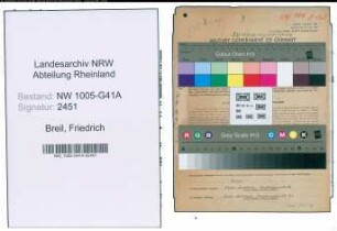 Entnazifizierung Friedrich Breil , geb. 27.01.1908 (Polizeibeamter)
