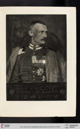 [Frank Eugene, I. His Royal Highness Rupprecht, Prince of Bavaria, photogravure from the enlarged original negative]
