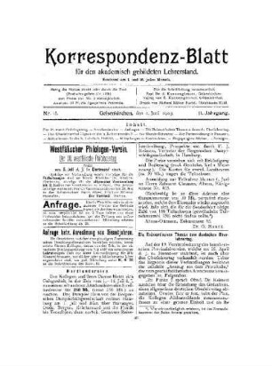 Die Reissert'schen Thesen zum deutschen Oberlehrertag