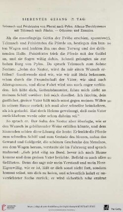 Siebenter Gesang (7. Tag)