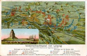Völkerschlachtplan von Leipzig : nach authentischen Plänen aus der Vogelschau dargestellt