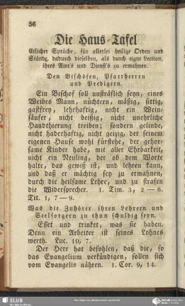 Die Haus-Tafel