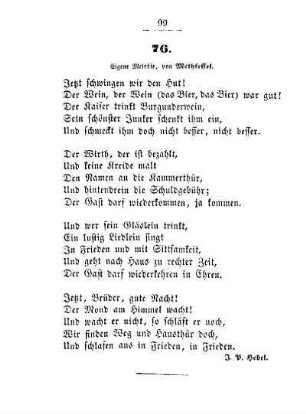76. Eigene Melodie