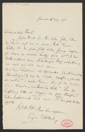 Brief an Karl Klindworth : 02.03.1895