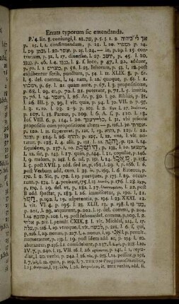 Errata typorum sic emendanda.
