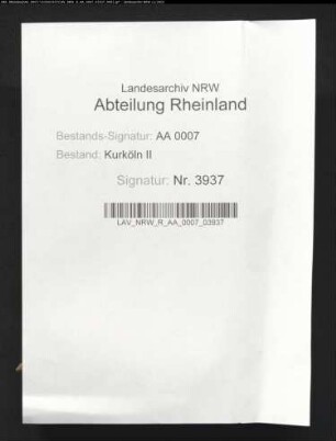 Deskription des Erzstiftes Köln (mit Indizes)