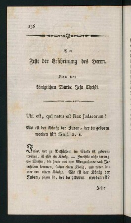 236-256, Am Feste der Erscheinung des Herrn.