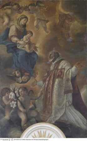 Dem heiligen Filippo Neri erscheint die Madonna