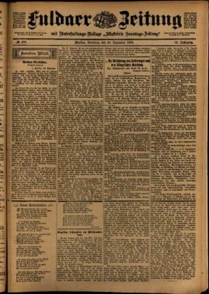 Zweite Ausgabe vom Samstag, den 30. Dezember 1899.