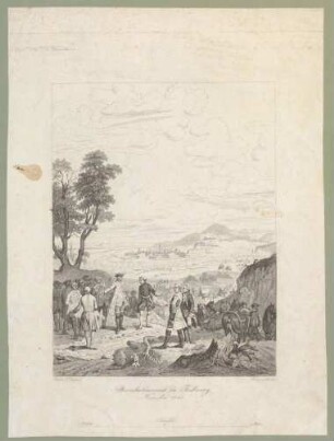 "Bombardement de Fribourg, Novembre 1744"