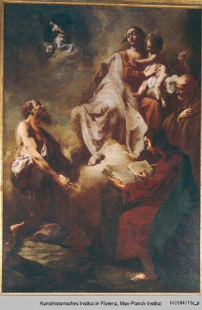 Die Heilige Familie mit dem Heiligen Andreas und dem Heiligen Johannes dem Evangelisten
