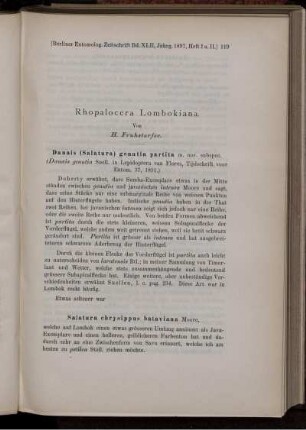 Rhopalocera Lombokiana.