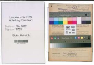 Entnazifizierung Heinrich Eicks , geb. 06.04.1895 (Landwirt)