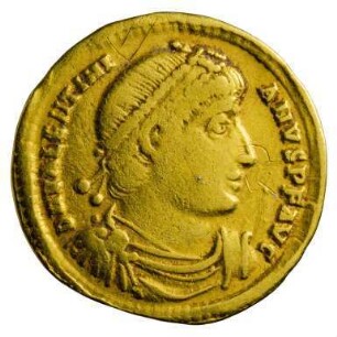 Münze, Solidus, 25. Februar 364 bis 24. August 367 n. Chr.