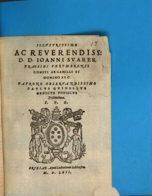 Caesaris Ferrantii Svessani Theologi Oratio Ad Patres Concilii Tridentini : Habita In festo D. Ioannis Apostoli & Euangelistae