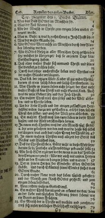 Register des ersten Buchs.