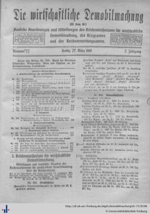 Nr. 72, 27. März 1919