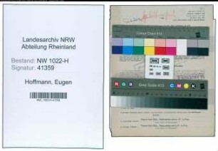 Entnazifizierung Eugen Hoffmann , geb. 05.06.1888 (Kassierer)