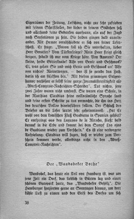 Der "Wandsbeker Bothe"