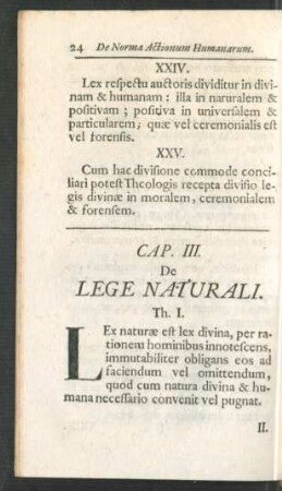 Cap. III. De Lege Naturali.