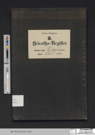 Heiratsregister Güldendorf 1874